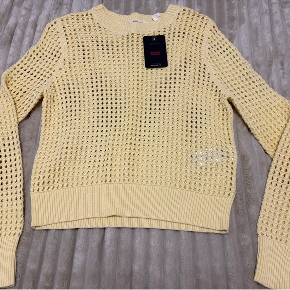 Levi's Women's Yellow Knit Sweater - Picture 1 of 3